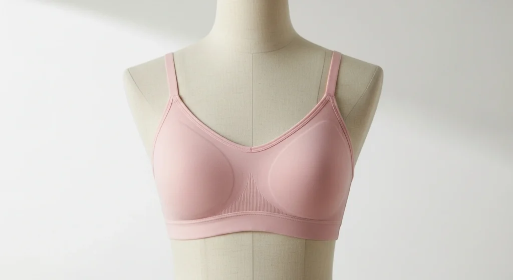 Wireless bra without underwire for everyday comfort