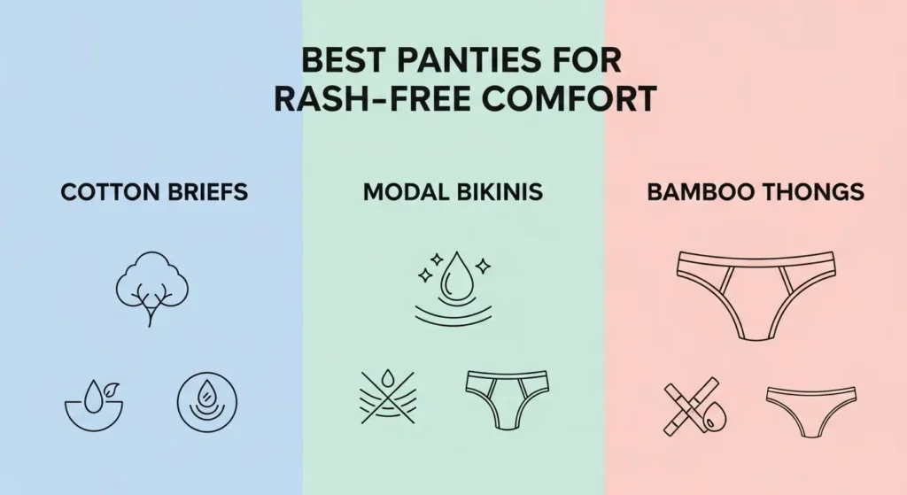 Comparison of best panties for rash free comfort